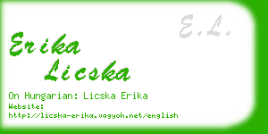 erika licska business card